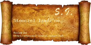 Stenczel Izméne névjegykártya
